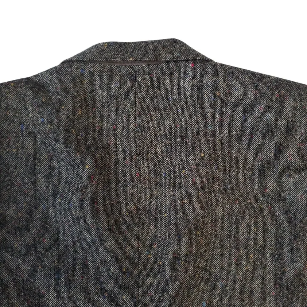 Barrington Ivy Prep 100% Wool Flecked Tweed Blazer Sport Coat Jacket Classic 46S